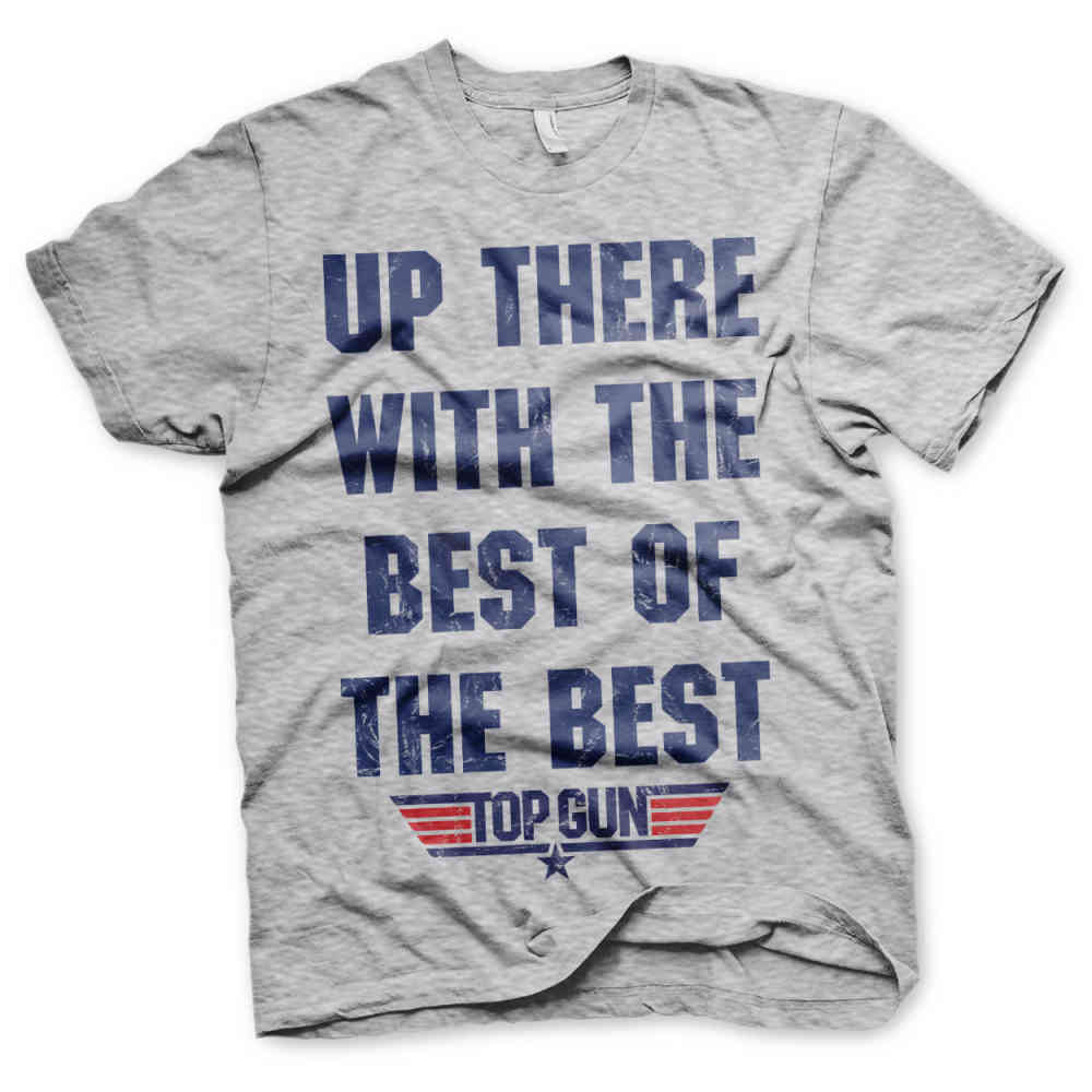 Top Gun - Up There With The Best Of The Best Herren T-Shirt - Grau